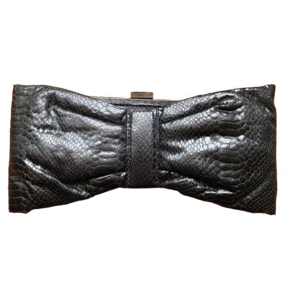 ALDO Black Clutch Bag Purse EUC - Picture 1 of 3